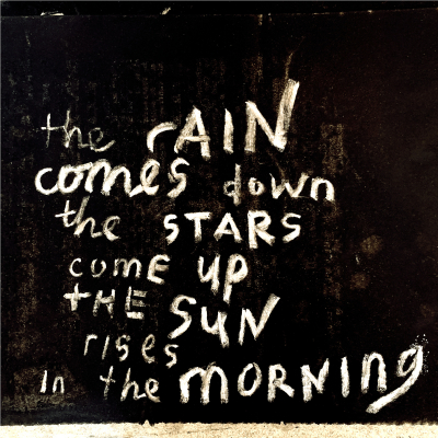 The rain comes down