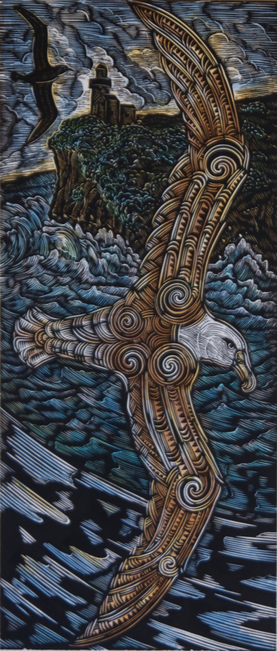 Moana in Flight, View from Aramoana of Taiaroa Head