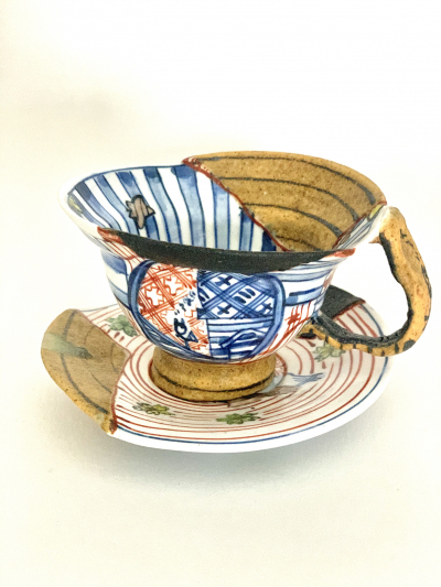 Yobitsugi style cup & saucer