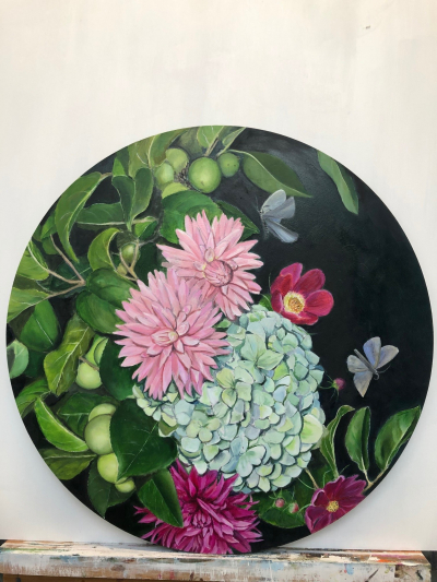 Hydrangea and the Dahlia's