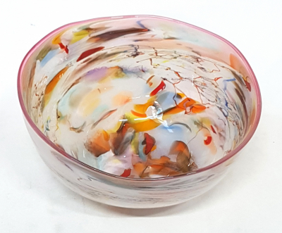 Shard Bowl - Primrose with coloured shards