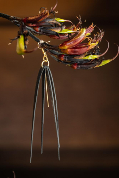 Harakeke Gold Earrings