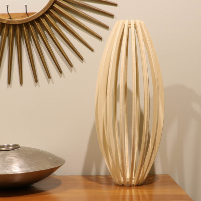 Natural Bamboo Conic Table Lamp