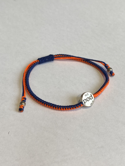 BAYA Bracelet - Navy/Orange