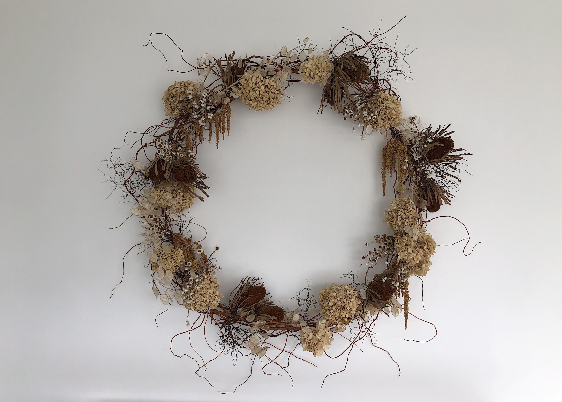Large Dried Floral Wreath