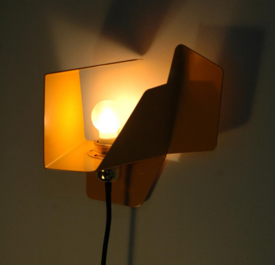 Wall Lamp Sculpture - Yellow