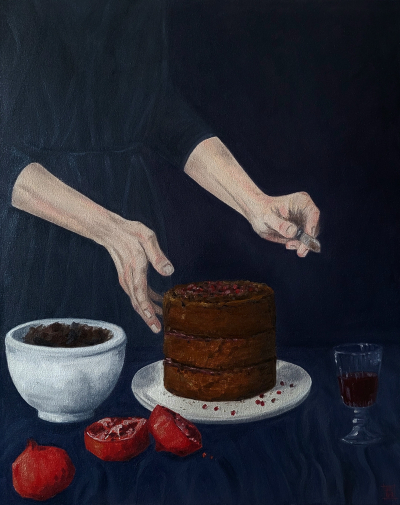 The Cake Maker with Pomegranates (I)
