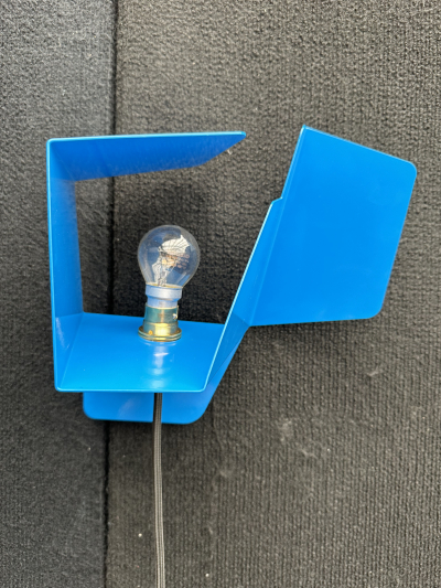 Wall Lamp Sculpture - Blue 